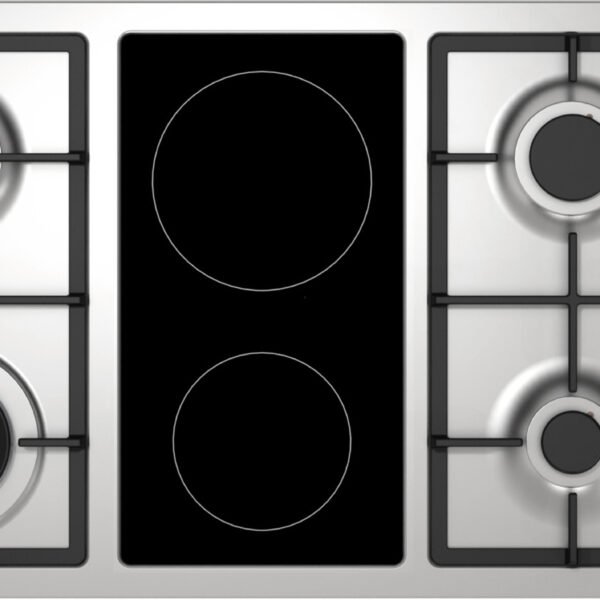 Italian ceramic built-in gas and electric surface 90 cm palm